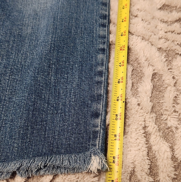 Cropped Straight Leg Lucky Brand Jeans, Sz 10/30 - Picture 3 of 10
